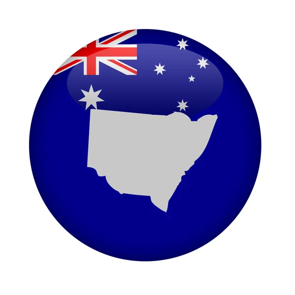 Australia state of New South Wales button — Stock Photo, Image