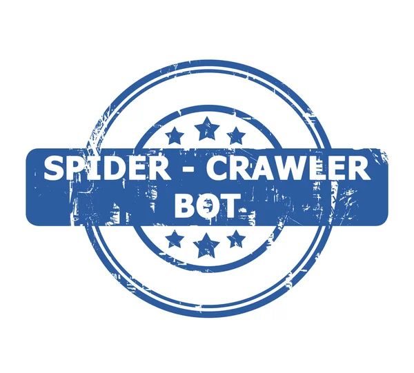 Spider Crawler Bot Stamp — Fotografie, imagine de stoc