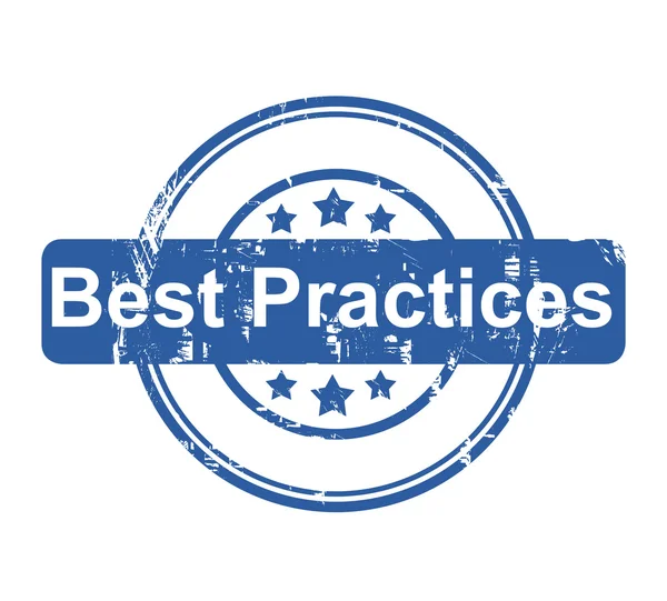 Best Practices business concept stamp — Stock Photo, Image