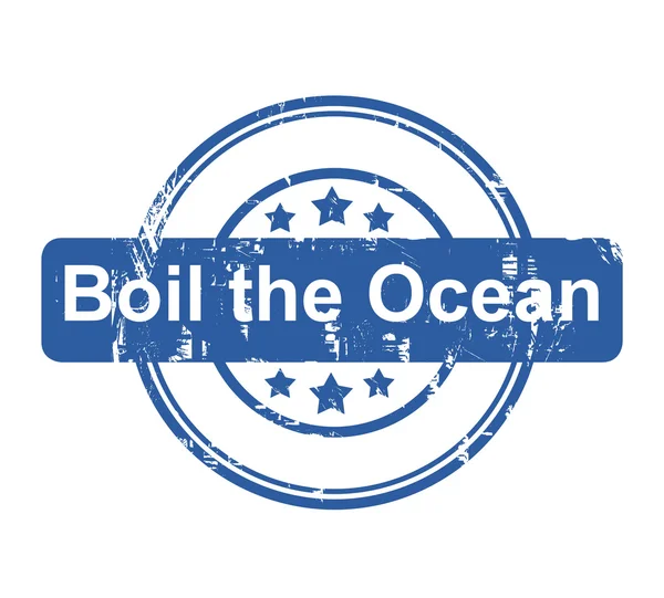 Ferva o selo conceito de negócio oceânico — Fotografia de Stock