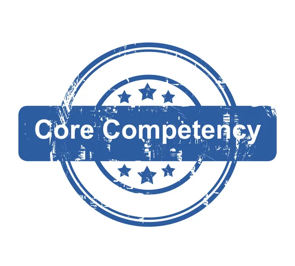 Core competentie business concept stempel — Stockfoto