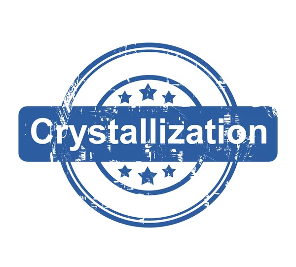 Crystallization business concept stamp — Stock Photo, Image