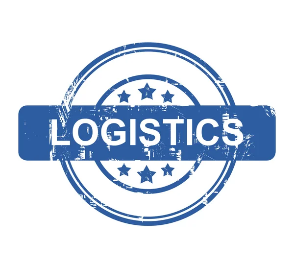 Logistiek bedrijf concept stempel — Stockfoto