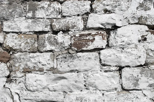 Parede de pedra seca branca — Fotografia de Stock