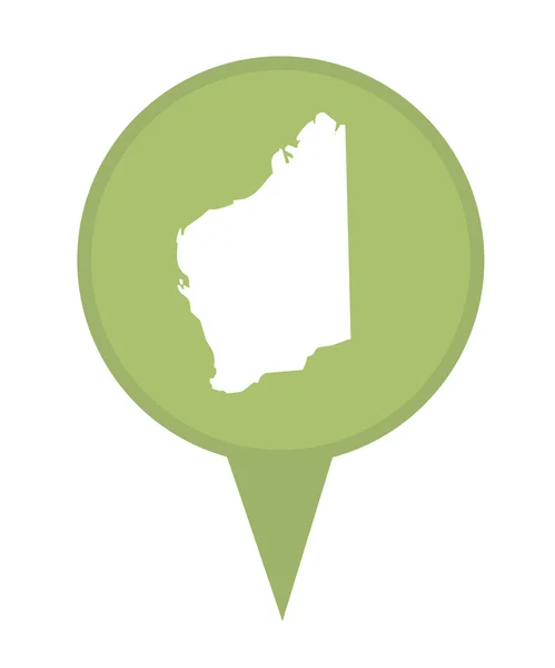 Australia State of Western Australia map marker pin — Stock Photo, Image