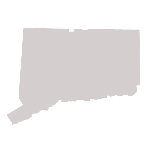 Mapa do estado de Connecticut — Fotografia de Stock