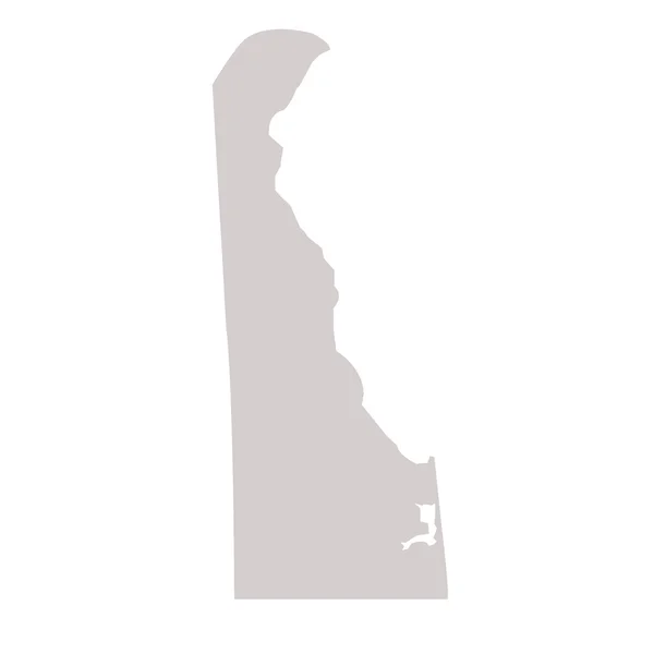 Karte des Bundesstaates Delaware — Stockfoto