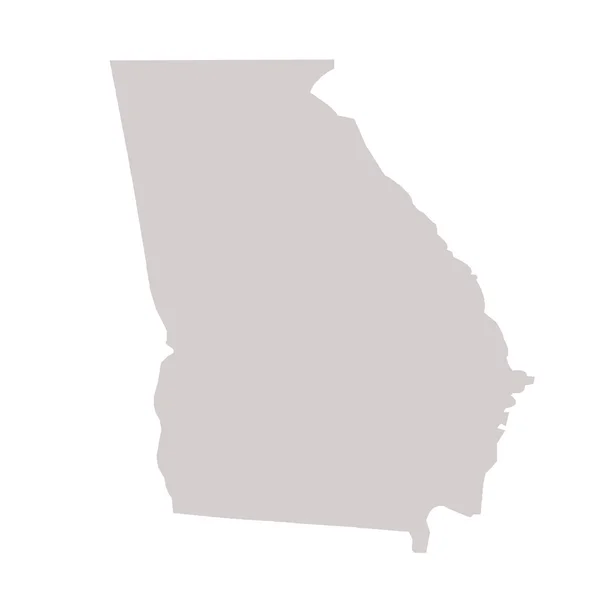 Georgia mapa do estado — Fotografia de Stock