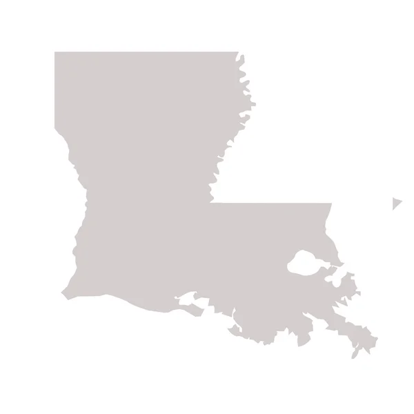 Karte des Staates Louisiana — Stockfoto