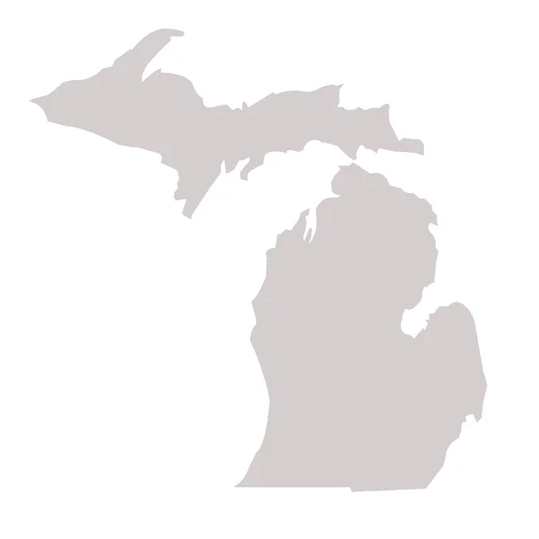 Michigan State Map — Stockfoto