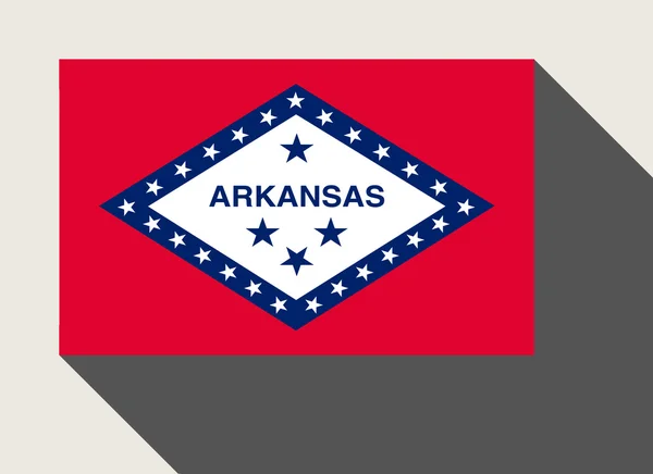 Bandeira do Estado Americano do Arkansas — Fotografia de Stock