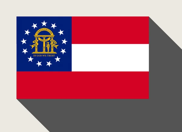 Amerikaanse vlag van de staat Georgia — Stockfoto