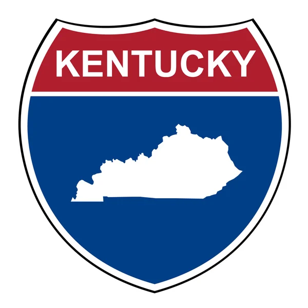 Escudo de carretera interestatal de Kentucky Fotos de stock
