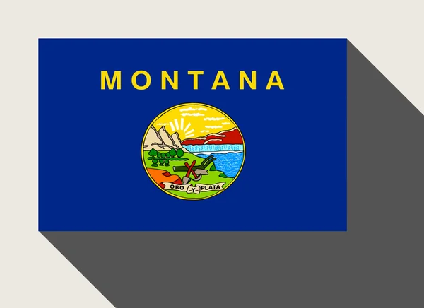 Flagge des amerikanischen Bundesstaates Montana — Stockfoto