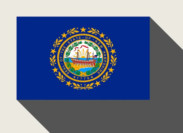 American State of New Hampshire flag — Stock Photo, Image