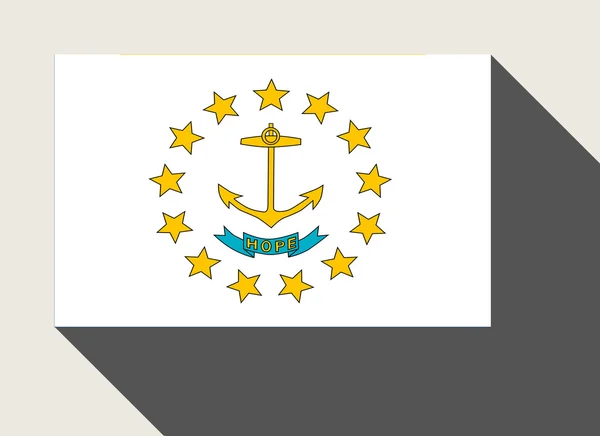 Flagge des amerikanischen Bundesstaates Rhode Island — Stockfoto