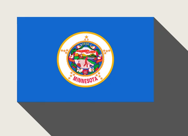 美国明尼苏达州旗 免版税图库照片