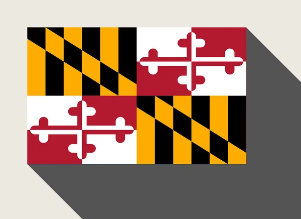 Amerikaanse vlag van de staat Maryland Rechtenvrije Stockafbeeldingen