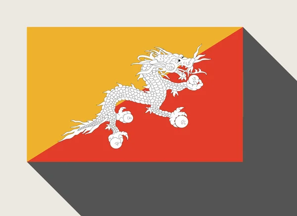 Vlag van Bhutan — Stockfoto