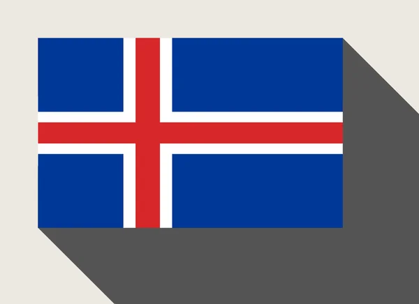 Bendera Islandia — Stok Foto