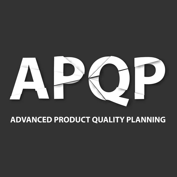 Antecedentes marco APQP — Vector de stock
