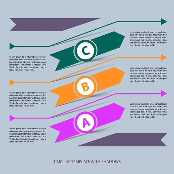 Elementos infográficos con flechas — Vector de stock