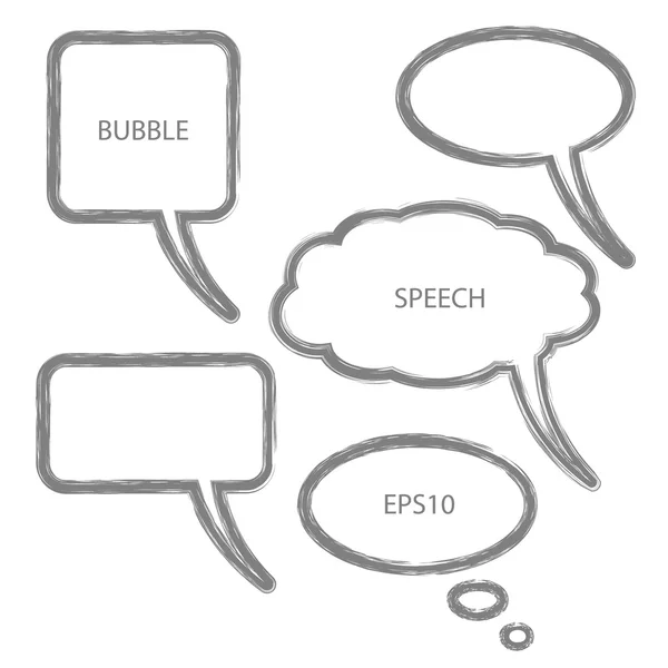 Vector illustration of abstract speech bubble — Stock Vector