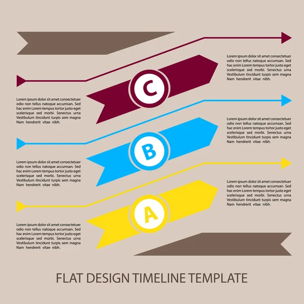 Flache Infografik-Vorlage — Stockvektor