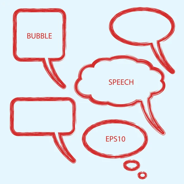 Vector illustration of abstract speech bubble — Stock Vector