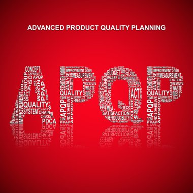 Gelişmiş Ürün kalite tipografi arka plan planlama