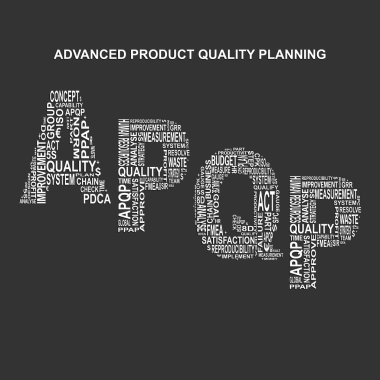 Gelişmiş Ürün kalite tipografi arka plan planlama