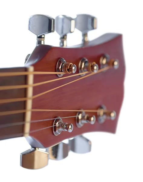 Szczegóły gitara akustyczna — Zdjęcie stockowe
