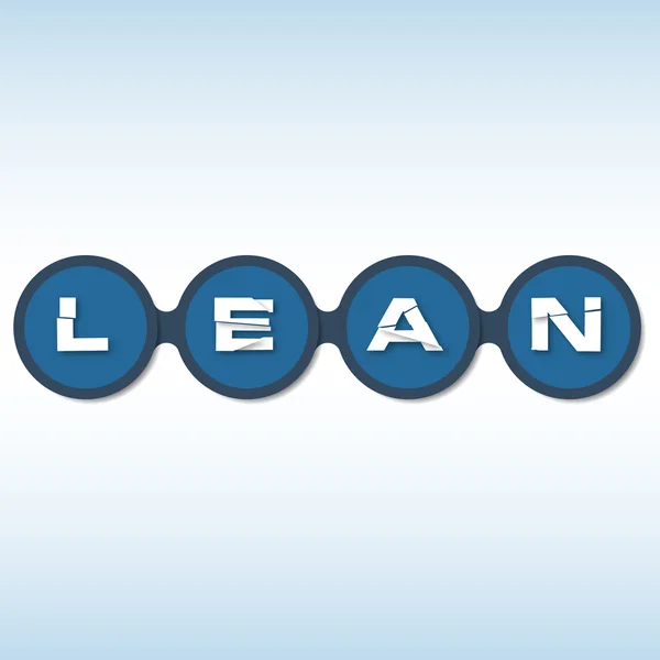 Lean heading in circles Royalty Free Stock Illustrations