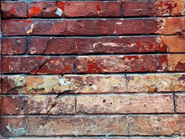 Bakgrundsbild med grunge gammal tegelvägg — Stockfoto