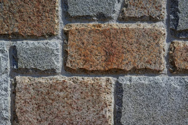 Decorative light stone wall close-up — Stockfoto