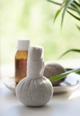 Natürmort doğa spa öğelerle