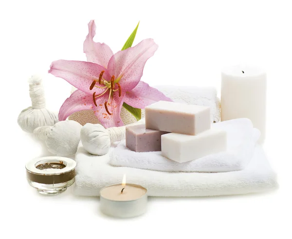 Herbal spa soap — Stock Photo, Image