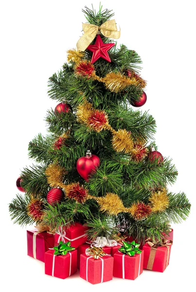 Decorated Christmas tree — Stock Photo, Image