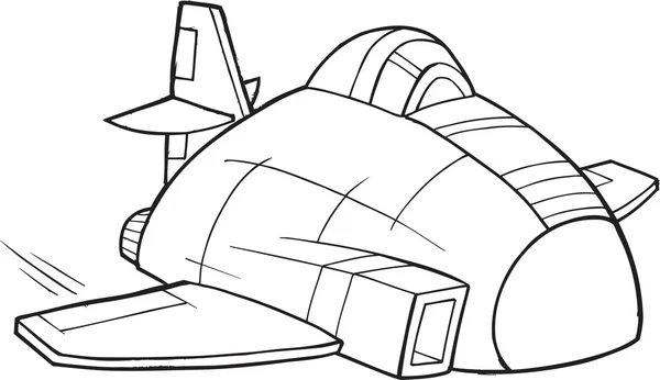 Искусство векторного самолёта Стоковая Иллюстрация