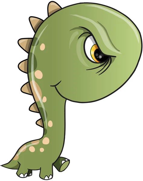 Stoere dinosaurus Vector Illustratie Art — Stockvector