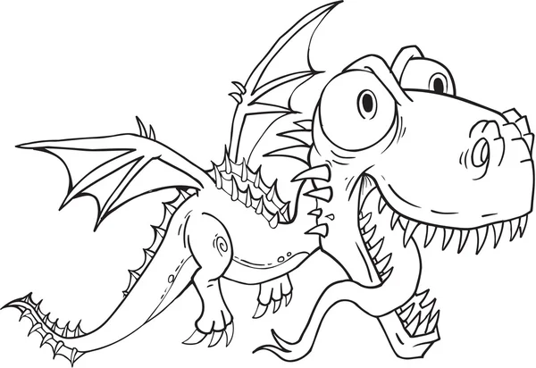 Dragon Monster vylíhnutím vektorové ilustrace Royalty Free Stock Ilustrace