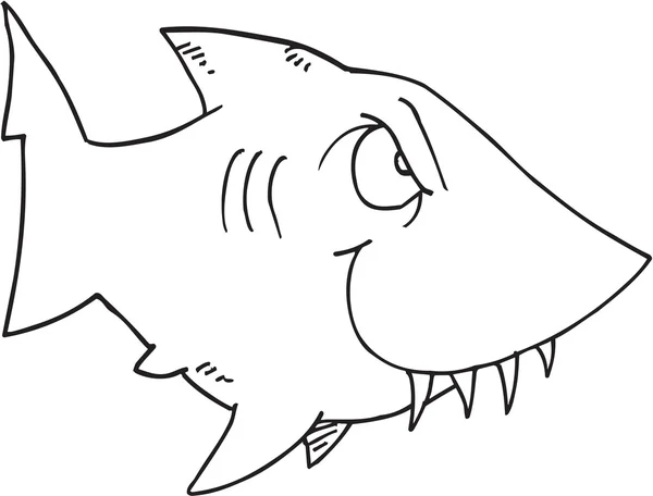 Doodle Shark Vector Illustrazione Art Vettoriale Stock