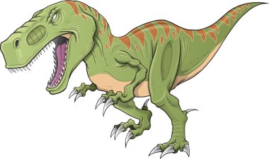 Tyrannosaurus Dinosaur Vector Illustration Art clipart