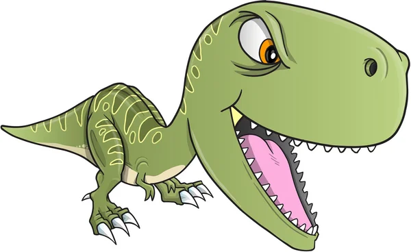 Taai dinosaur t-rex vector illustratie kunst — Stockvector