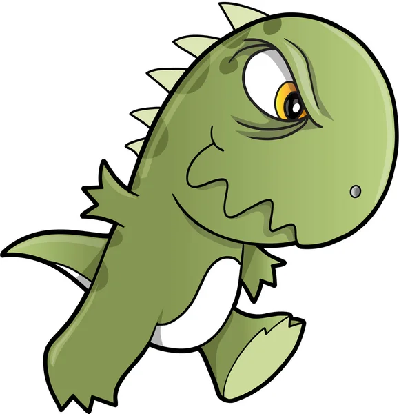 Tough Dinosaur T-Rex Vector Illustration Art — Stock Vector