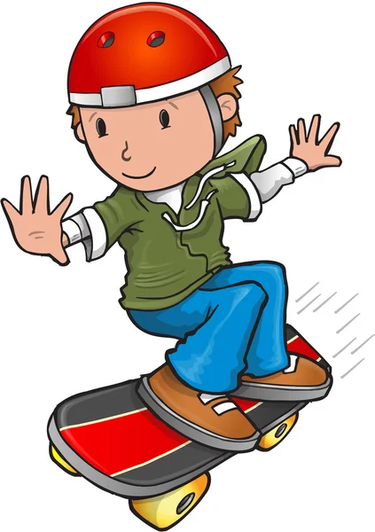Skateboarder Croquis — Image vectorielle