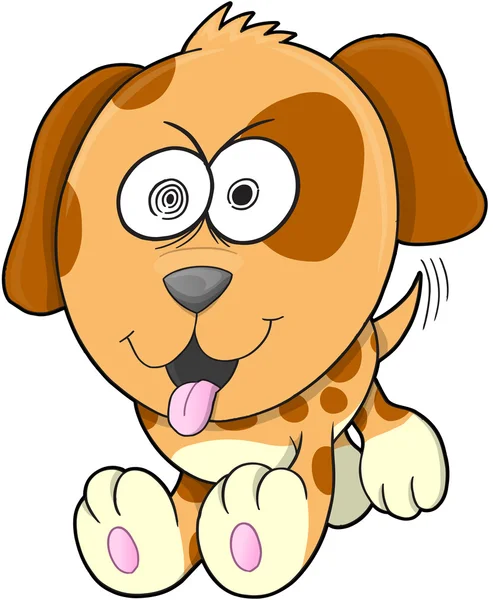 Lindo cachorro — Vector de stock