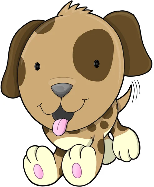 Schattig puppy — Stockvector