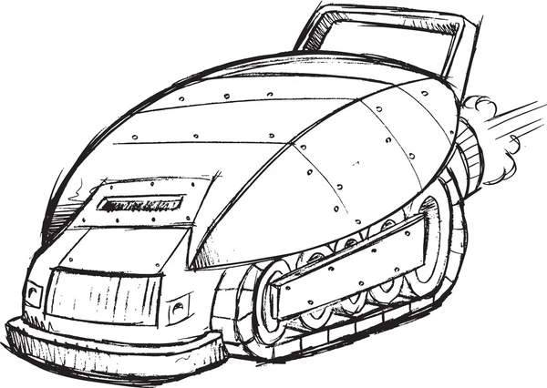 装甲車車両スケッチ — ストックベクタ