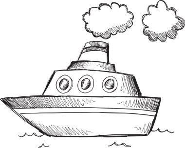 Doodle kroki büyük tekne